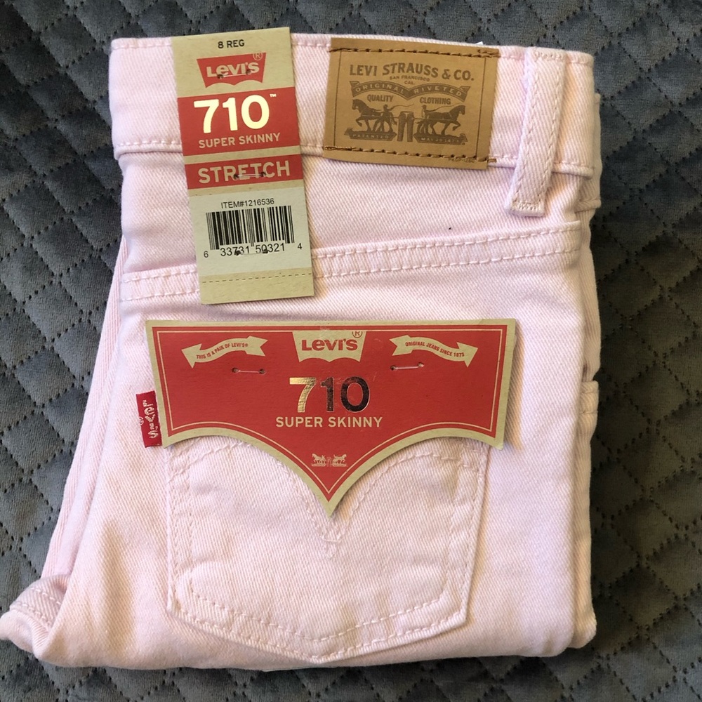 Girls Pink skinny Levi’s